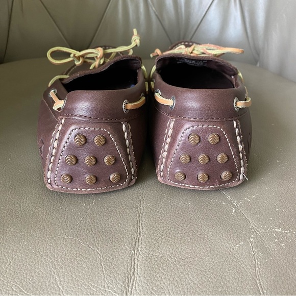 Sperry Hamilton 1 Eye Drivers Shoes Brown Leather STS10625 Men’s Size 12 - Picture 5 of 8